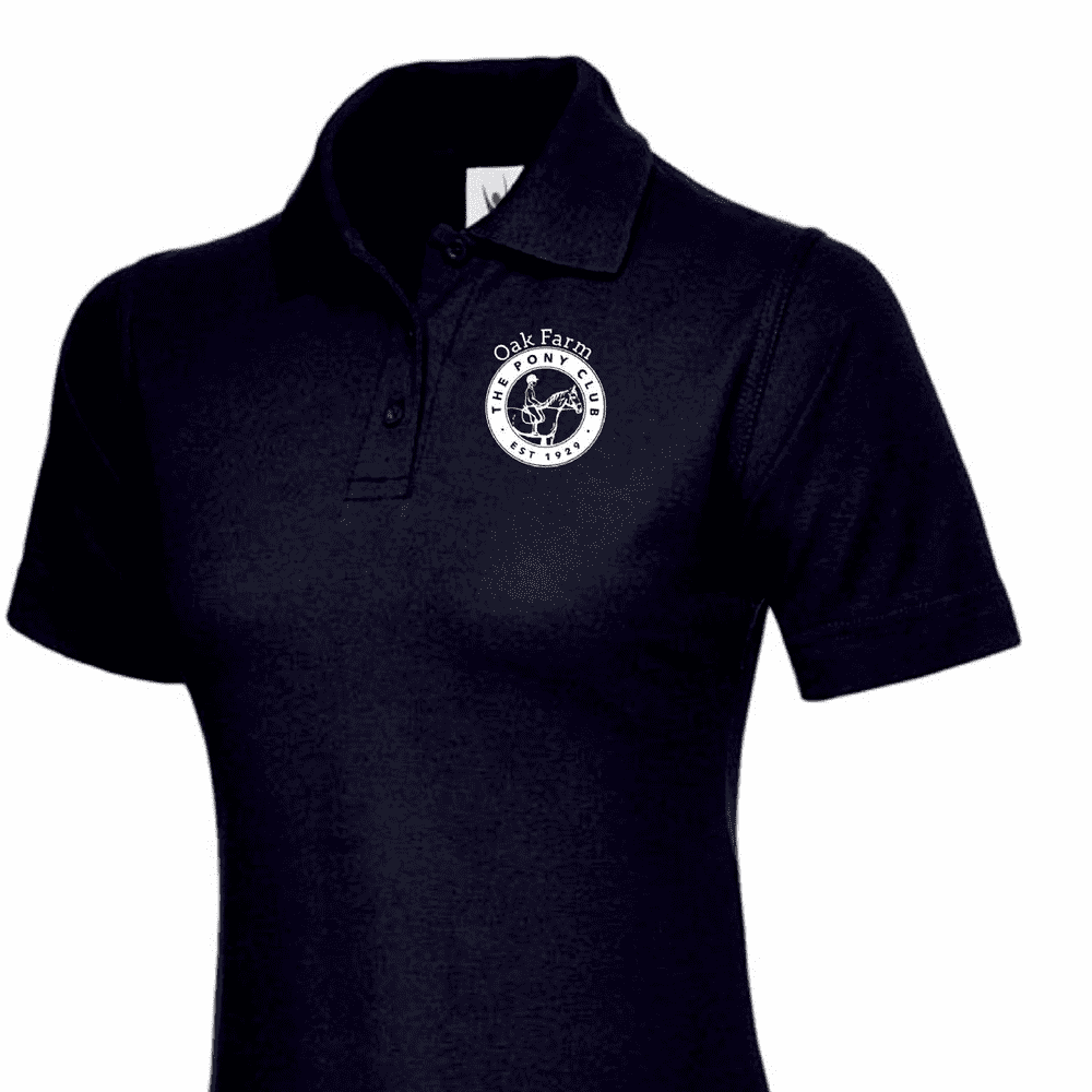 Ladies Fit Oak Farm PC COACHES Polo Shirt - Navy UC106