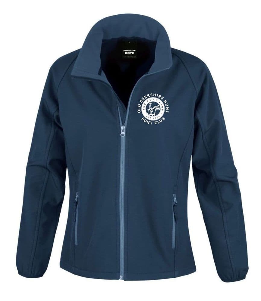 Ladies Fit Old Berkshire Hunt PC Navy softshell jacket - R231F