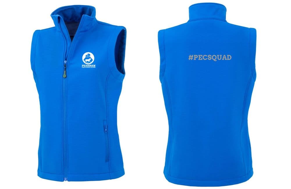 Ladies Fit Penshaw Equestrian Squad Royal Soft-shell Gilet - RS902F