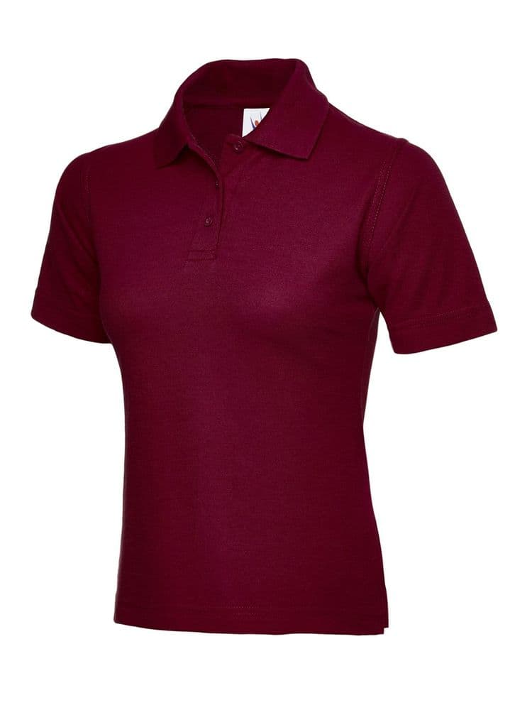 Ladies Fit Quorn PC Polo shirt -Burgundy UC106