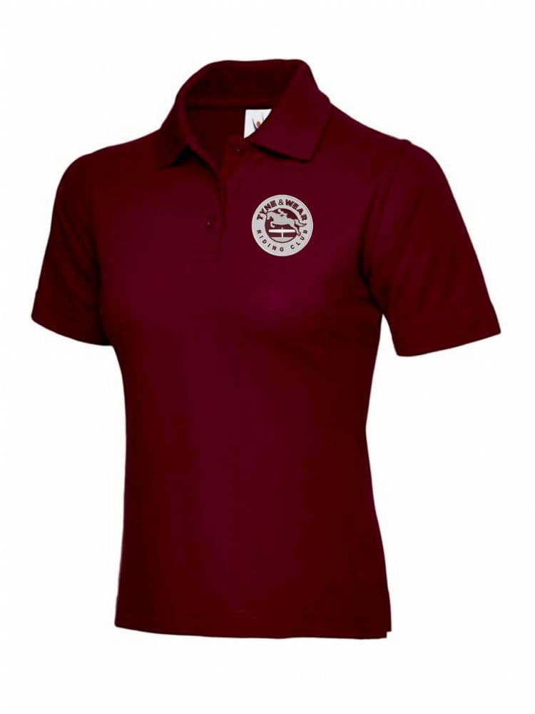 Ladies Fit Tyne & Wear RC Polo Shirt - Burgundy UC106