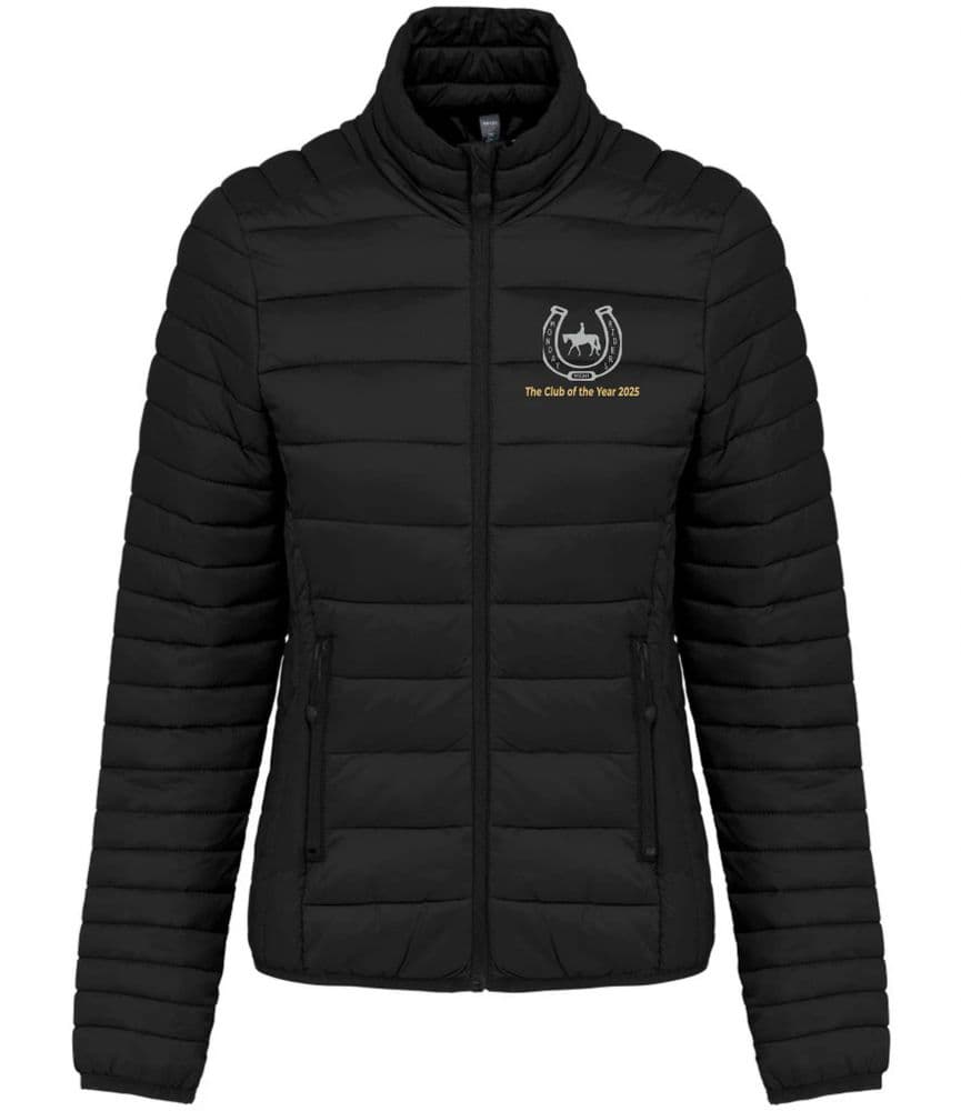 Ladies Monday Riders Black Padded Jacket  - KB6121