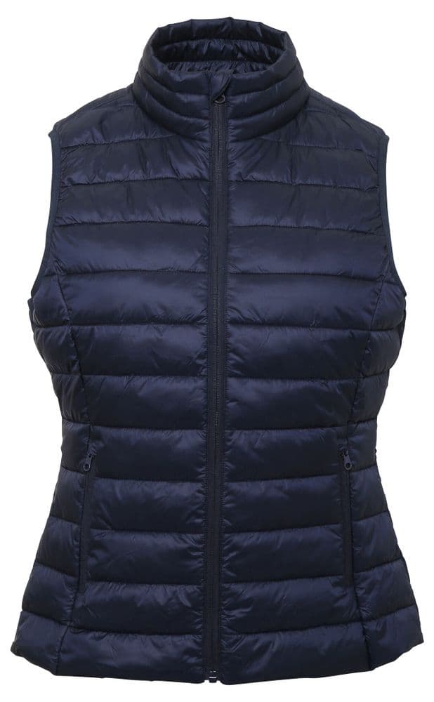 Ladies Navy Padded Gilet TS31F