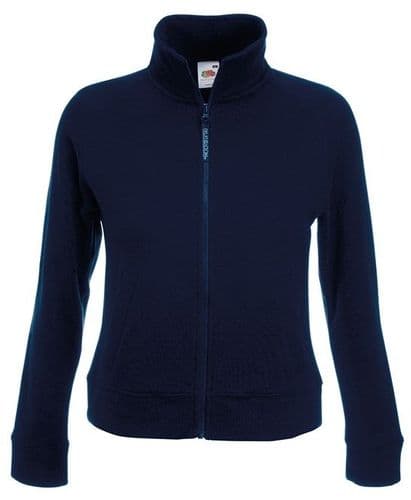 Ladies OBH Chilterns Full Zip Navy Sweat jacket ss310