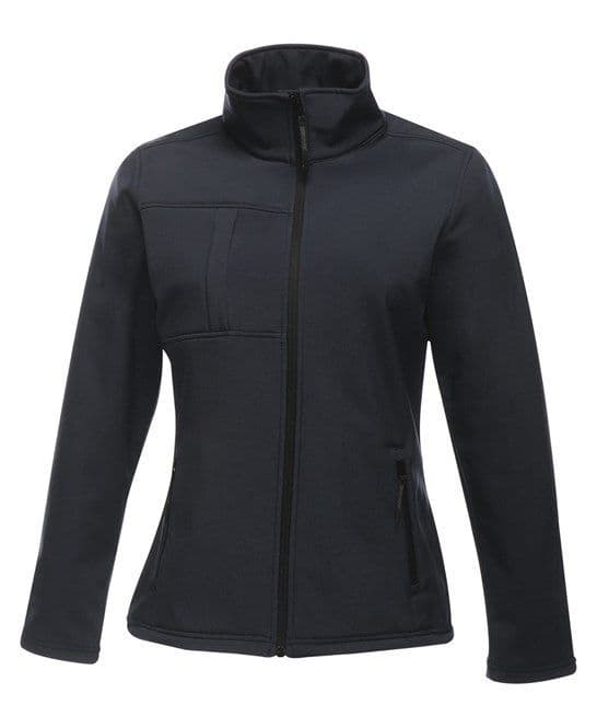Ladies Red Piece Equestrian Stables Navy Softshell Jacket RG195