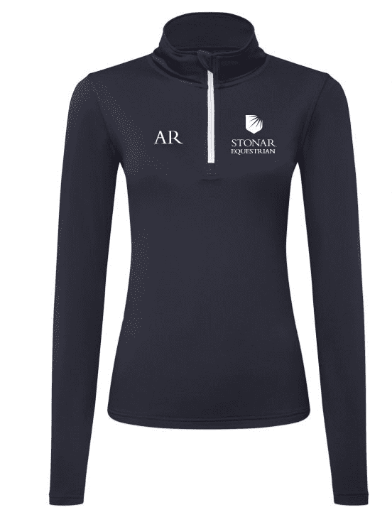 Ladies Stonar BTEC Navy Quarter Zip Base Layer - TR121