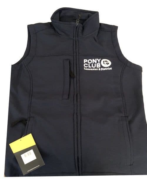 Lancaster & District Ladies Navy Softshell Gilets