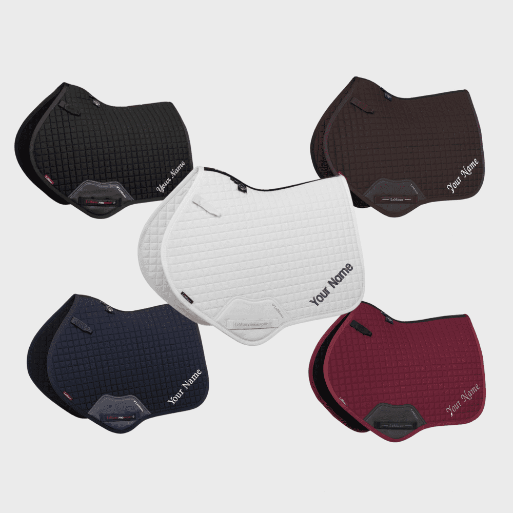 LeMieux Cotton Close Contact Square - Optional Embroidery