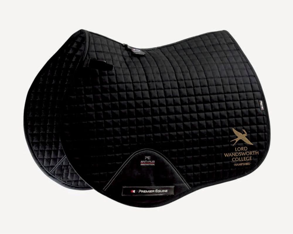 Lord Wandsworth College Black Close Contact Premier Equine Saddlecloth