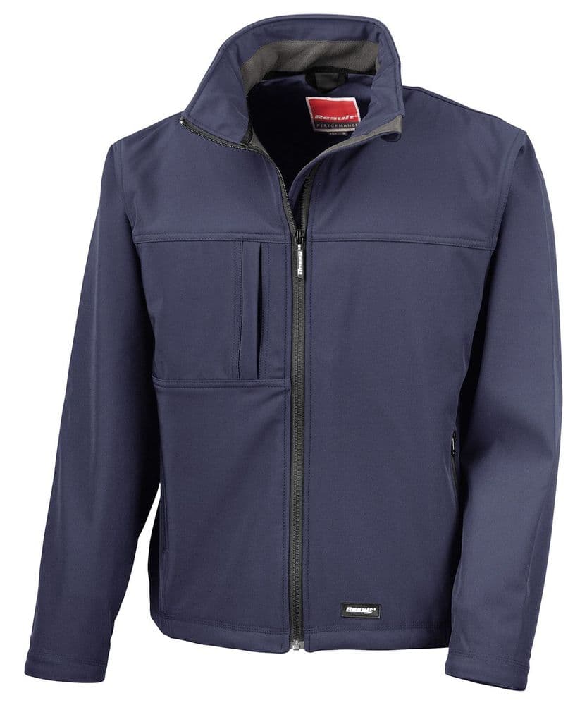 Mens Burghley Navy Softshell Jackets Rg194