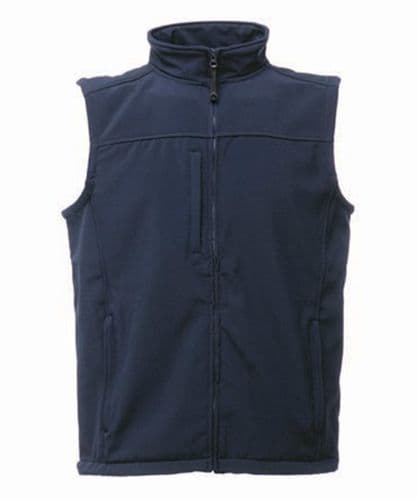Mens Kent Target Polocrosse Club Navy Softshell Bodywarmer