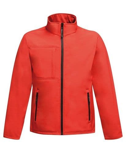 Mens Puckeridge PC red soft shell jacket