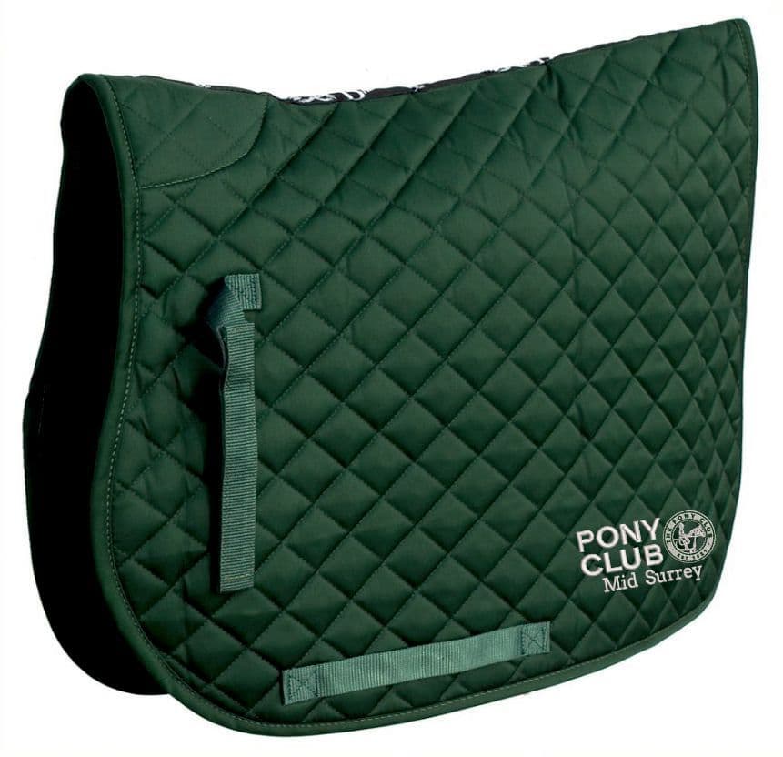 Mid Surrey Pony Club Bottle Green Saddlecloth