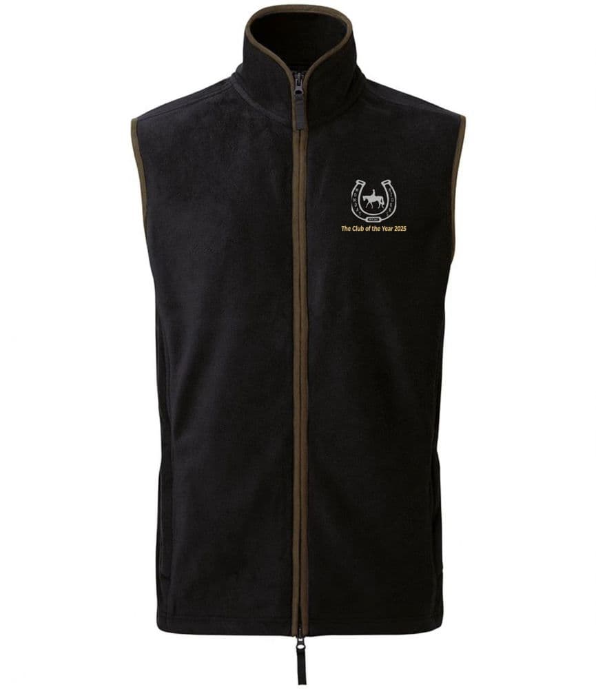 Monday Riders Black Ladies Fleece Gilet - PR804