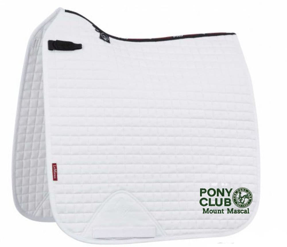 Mount Mascal PC White LeMieux Dressage Saddlecloths