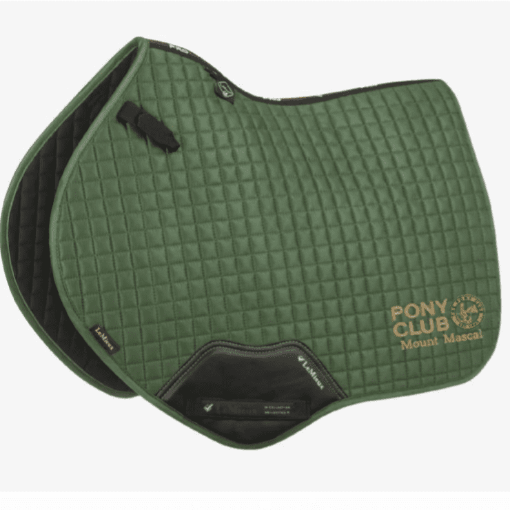 Mount Mascal Pony Club LeMieux hunter green  Close Contact Saddlecloths
