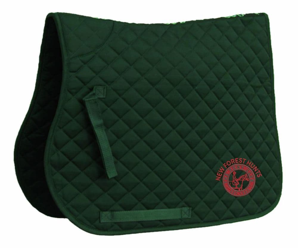 New Forest Hunts  PC  Bottle Green Saddlecloth