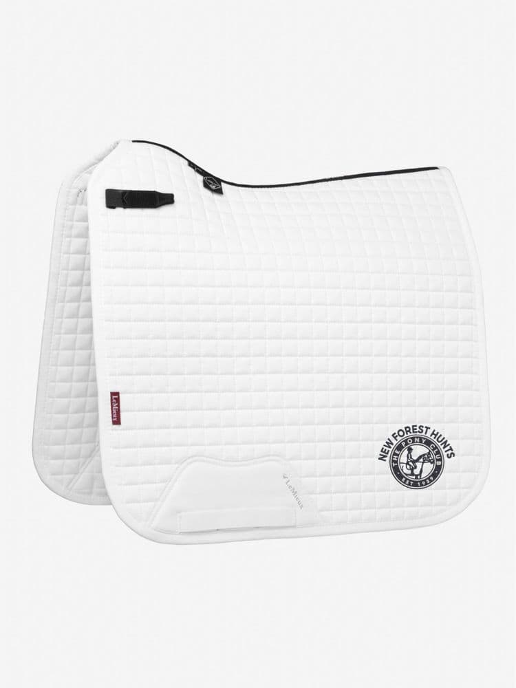 New Forest Hunts White LeMieux Dressage Saddlecloths