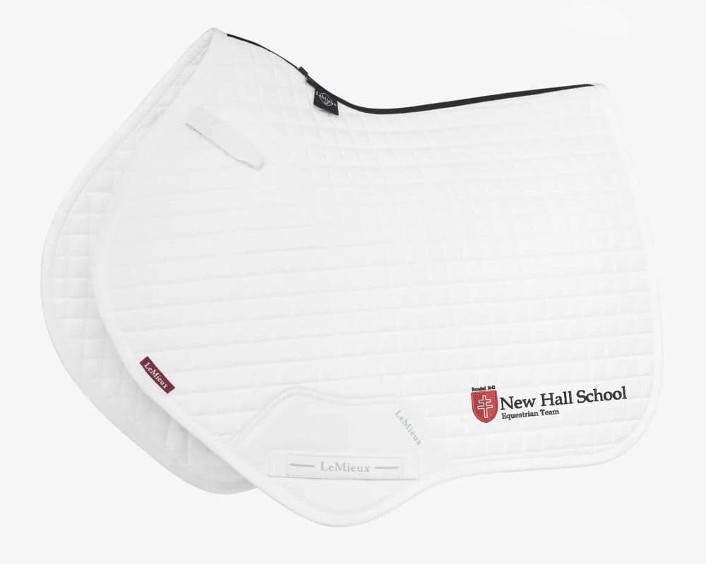 New Hall School EQUESTRIAN TEAM LeMieux Close Contact Saddle Pad (White)