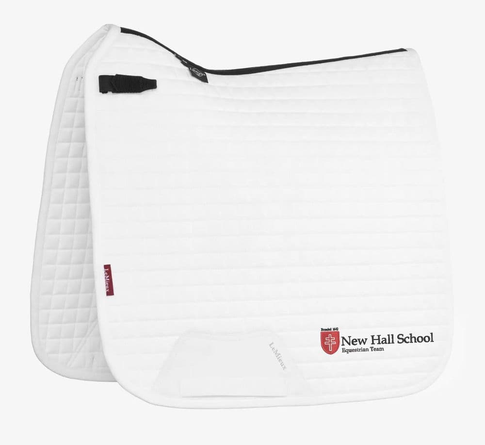 New Hall School EQUESTRIAN TEAM LeMieux Dressage Saddle Pad (White)