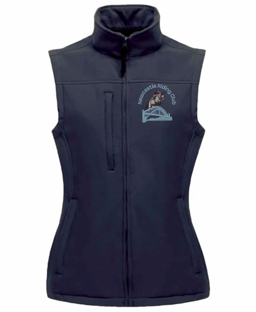 Newcastle RC Ladies Navy Softshell Gilets
