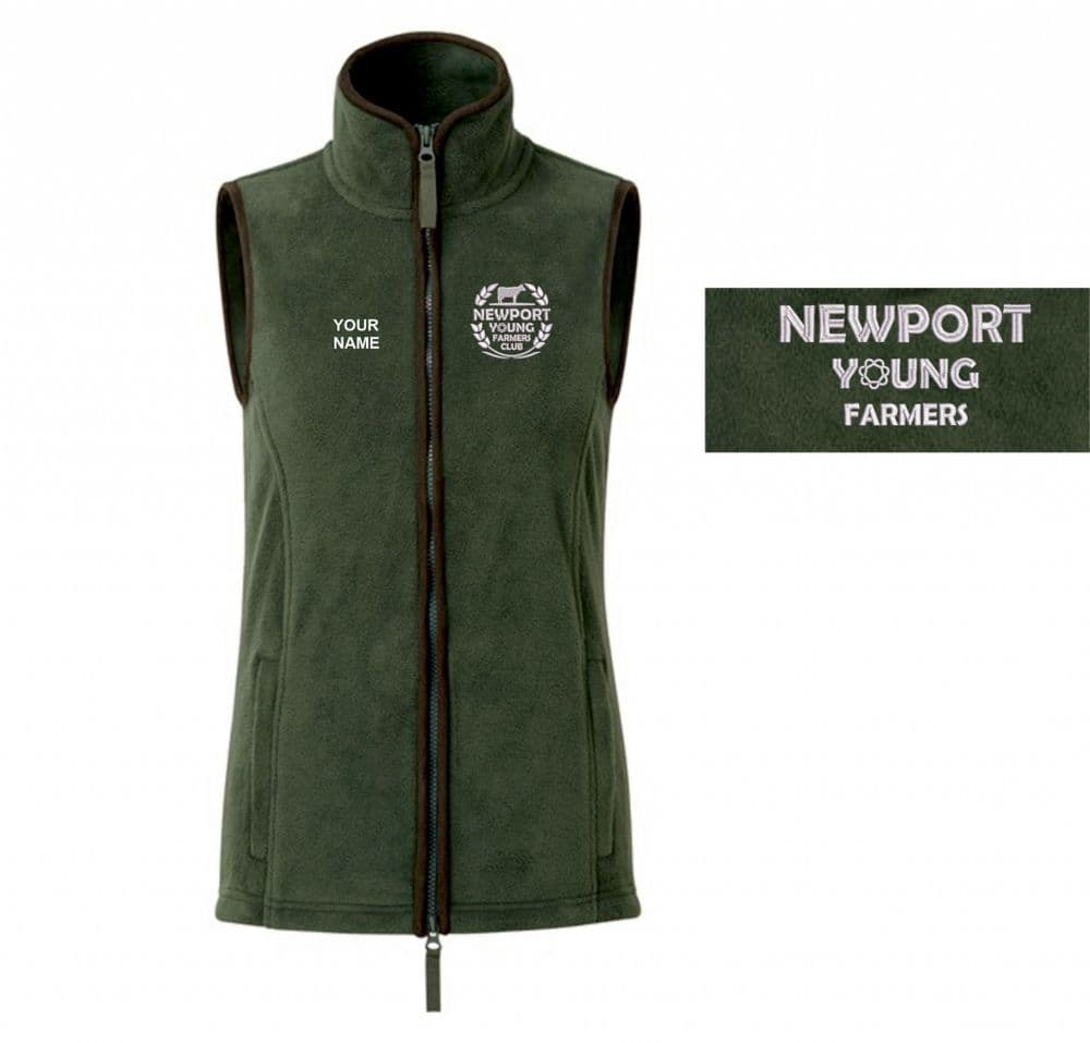 Newport YF  Ladies Fleece Gilets PR804