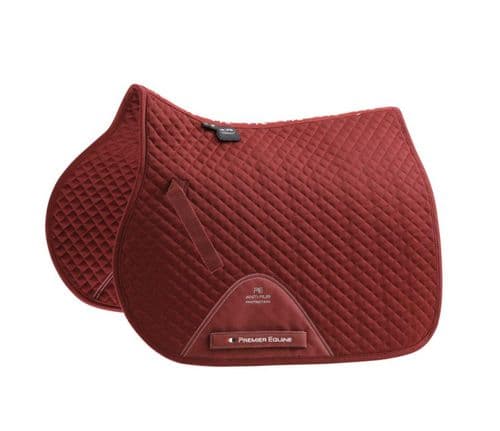 North Acomb Livery Yard Riding Team Clothing Premier Equine  Burgundy Saddlecloth