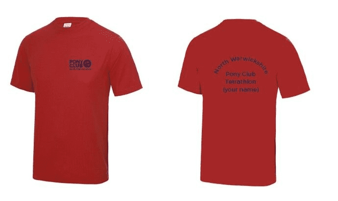 North Warwickshire Ladies Fit Red "Cool" Tetrathlon T Shirts JC005
