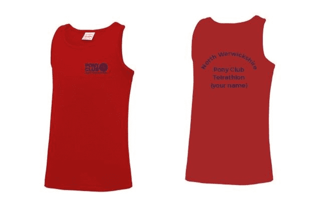 North Warwickshire Red Girlie cool vest JC015