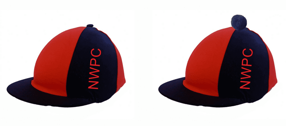 North Warwickshire Red/Navy Lycra Hat Silk