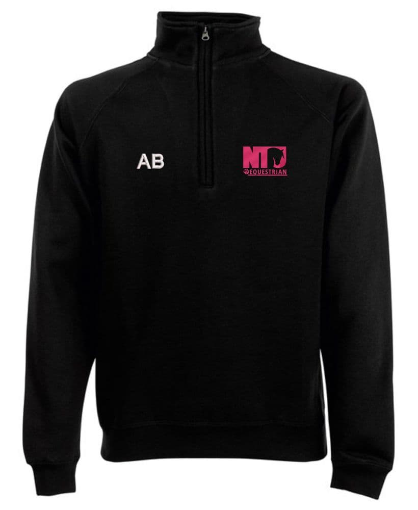 Nottingham Trent University Black Quarter Zip Sweatshirt - SS830