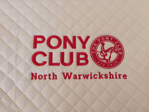 NWPC Games Pony Club White Saddlecloth