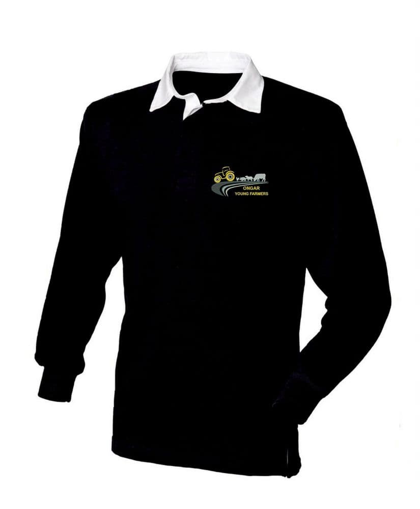 Ongar YFC Black Adults Rugby Shirt