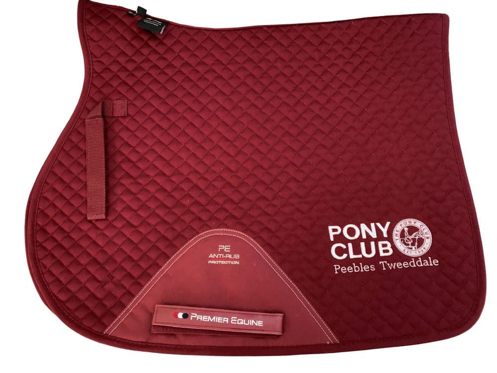 Peebles Tweeddale GP Premier Equine Burgundy Saddlecloth