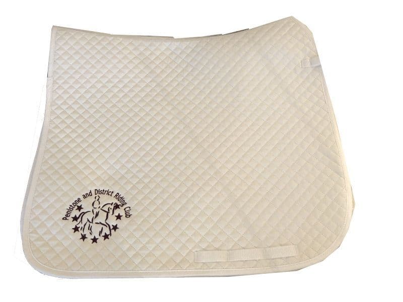 Penistone and District Riding Club RC White Dressage Saddlecloths