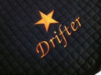 Personalised Orange  GP Saddlecloth