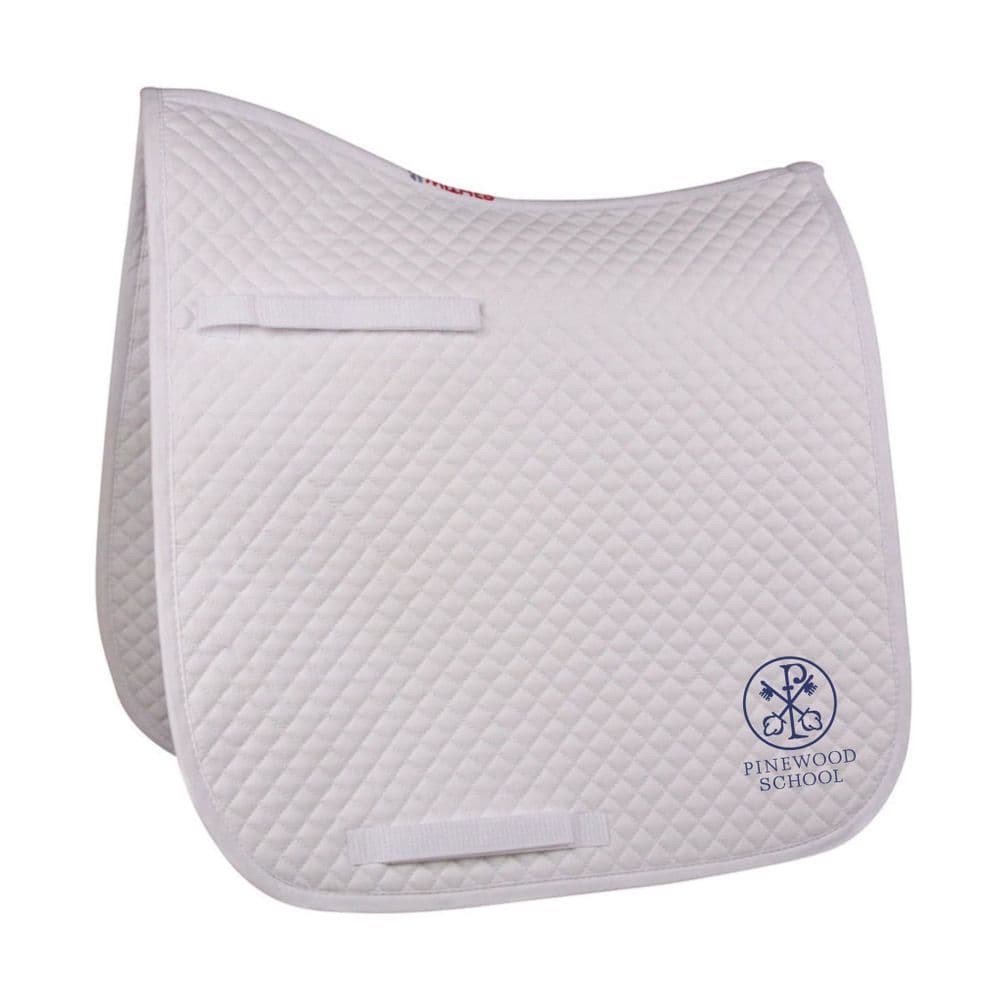Pinewood School Dressage white saddlecloth