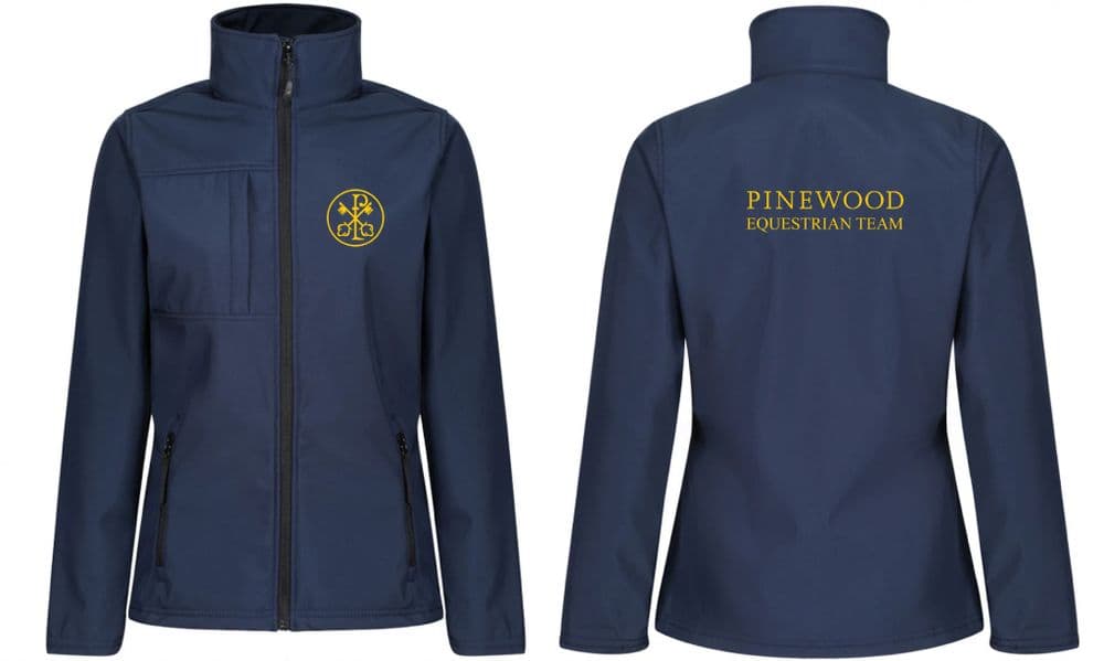 Pinewood School Navy Ladies Softshell Jacket - RG195