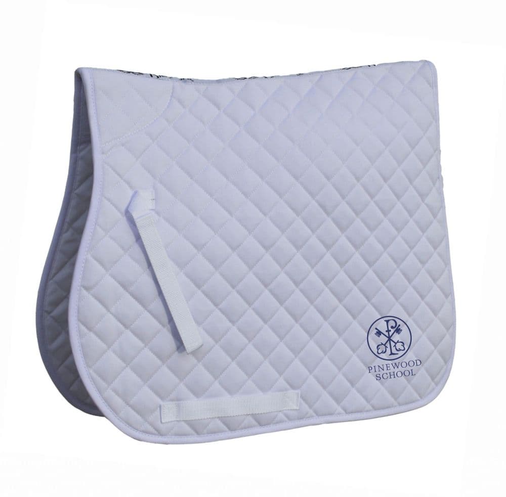 Pinewood School White GP Saddlecloth