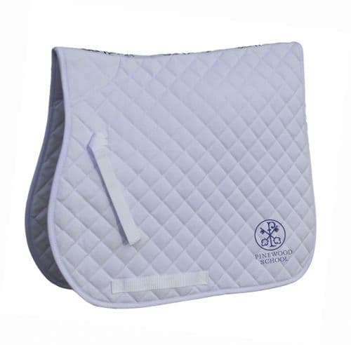Pinewood School White GP Saddlecloth