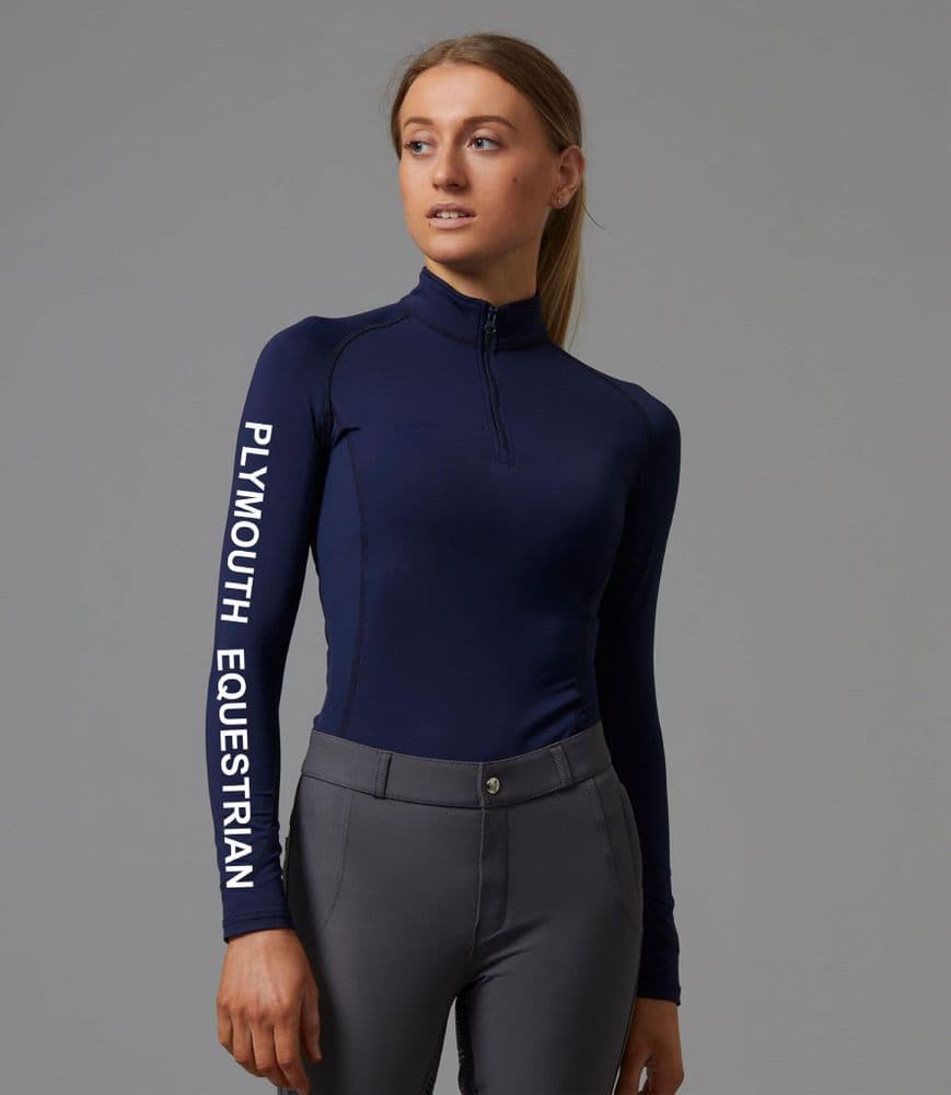 Plymouth University Navy Base Layer - Premier Equine