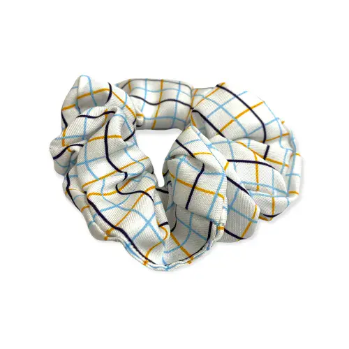 Pony Club Checked Hair Scrunchie