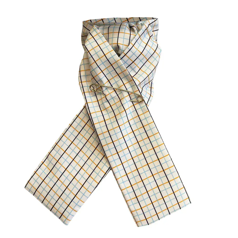 Pony Club Premium Check Riding Stock - Ivory