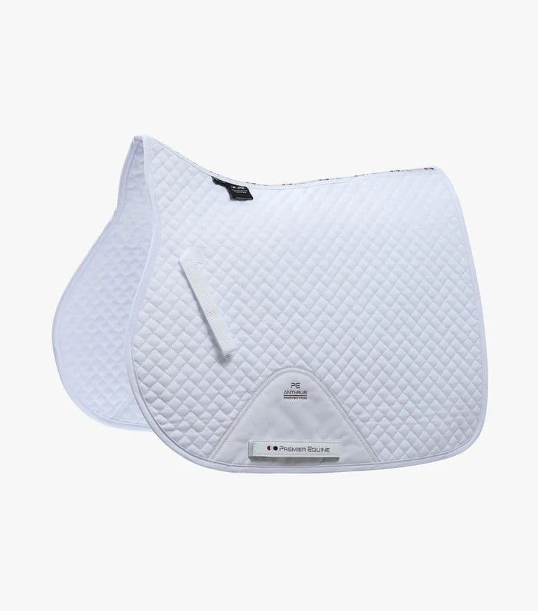 Pony Size Craven White Premier Equine Cotton GP/ Jump Saddle Pad