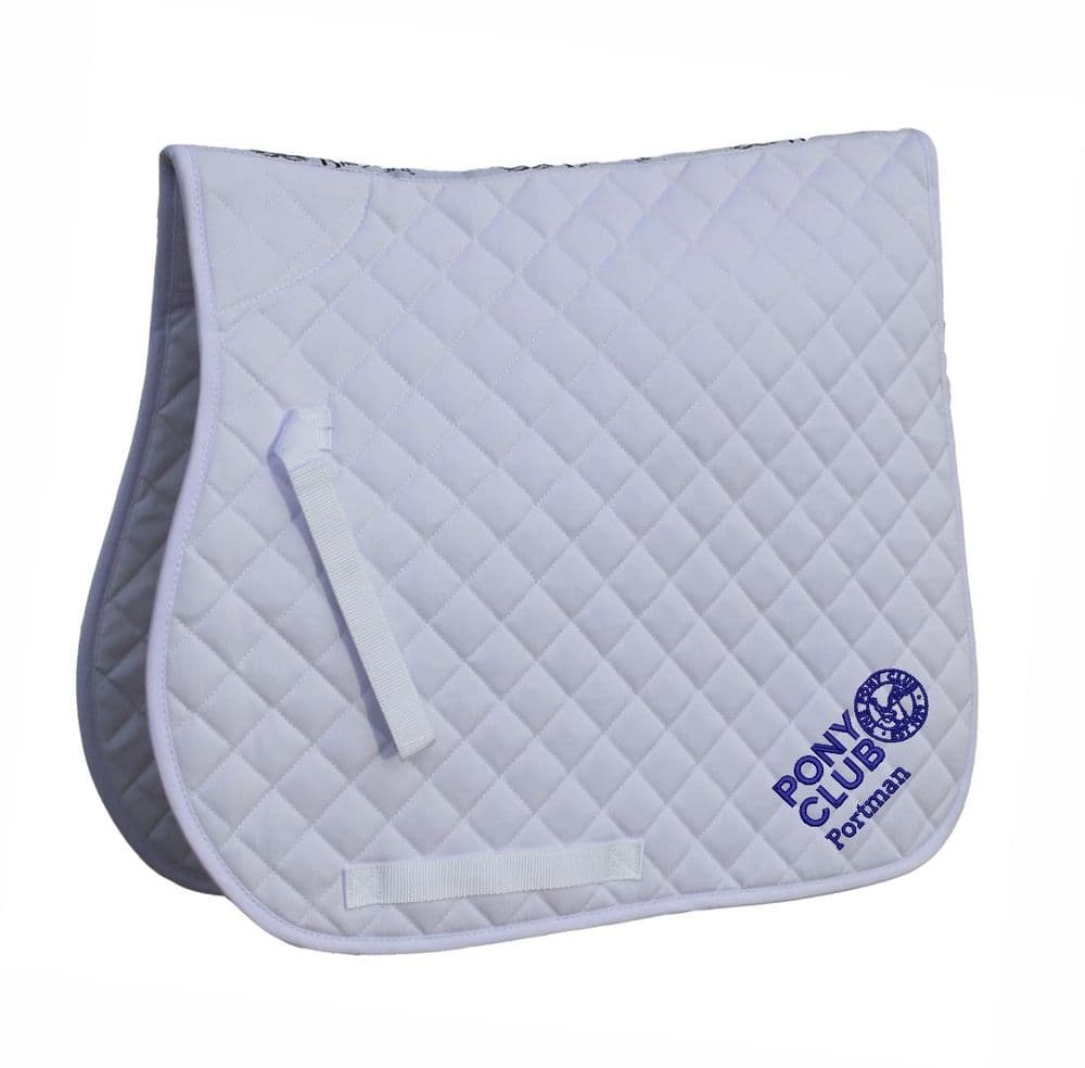 Portman Pony Club  GP White saddlecloth