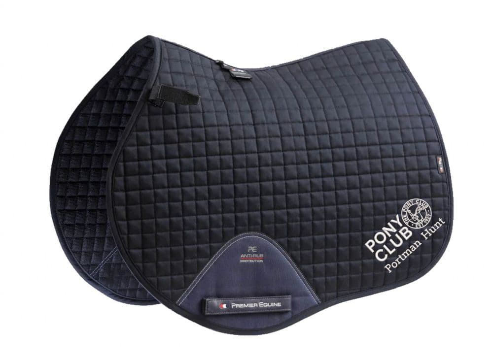 Portman Pony Club Navy Premier Equine Close Contact Saddlecloths