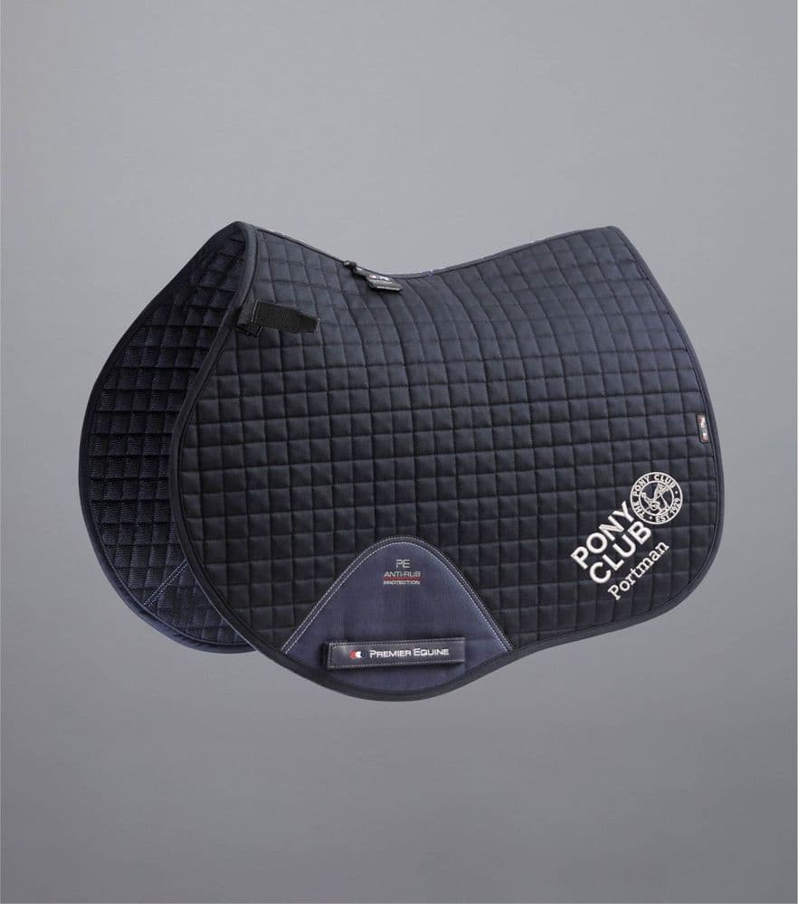 Portman Pony Club Navy Premier Equine Close Contact Saddlecloths
