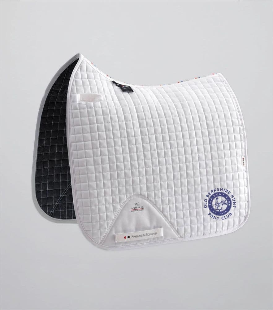 Premier Equine  Old Berkshire Hunt PC White Dressage Saddlecloths