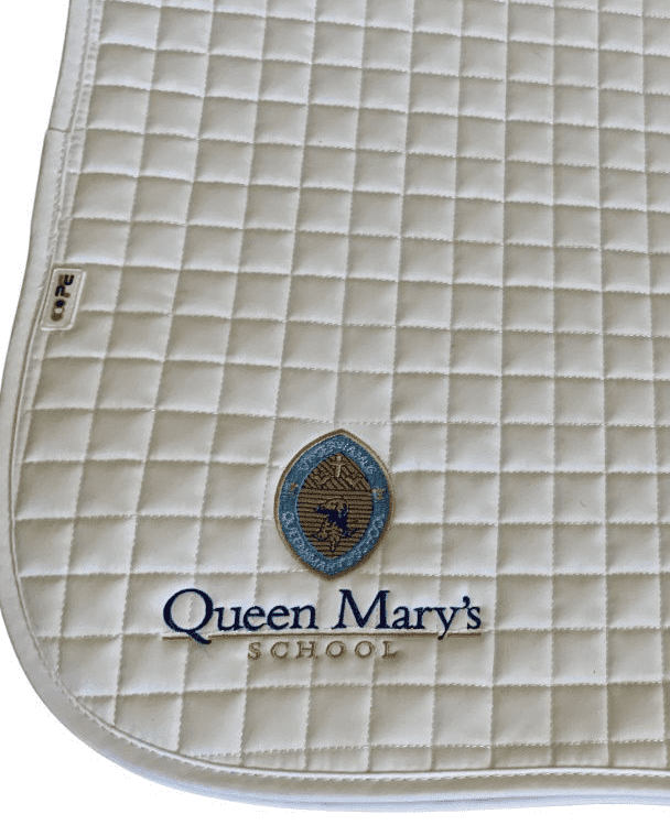 Queen Mary's  school  White Premier Equine Dressage Saddle Pad