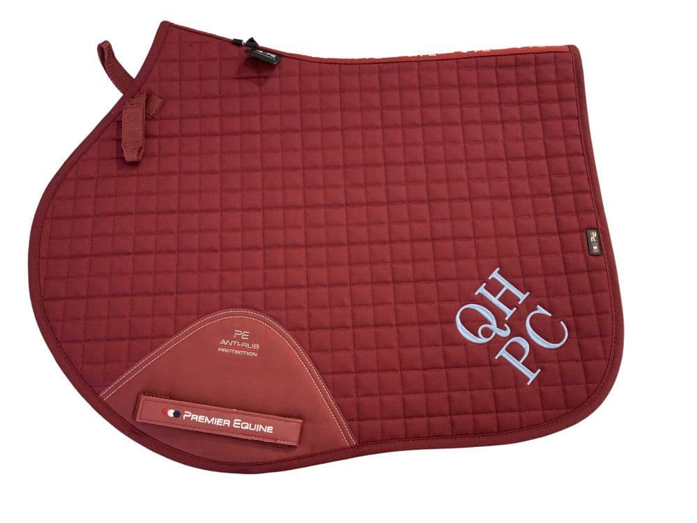 Quorn Hunt Close Contact FULL Premier Equine Burgundy Saddlecloth